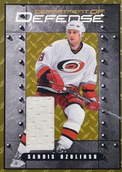 2000-01 Be a Player Signature Series - Department of Defense #DD-05 Sandis Ozolinsh Front