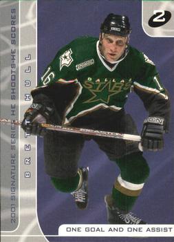 2000-01 Be a Player Signature Series - He Shoots-He Scores Points #NNO Brett Hull Front