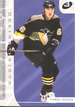 2000-01 Be a Player Signature Series - He Shoots-He Scores Points #NNO Mario Lemieux Front
