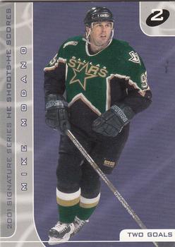 2000-01 Be a Player Signature Series - He Shoots-He Scores Points #NNO Mike Modano Front