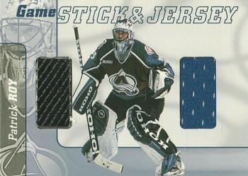 2000-01 Be a Player Signature Series - Jersey and Stick #GSJ-23 Patrick Roy Front