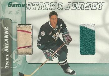 2000-01 Be a Player Signature Series - Jersey and Stick #GSJ-08 Teemu Selanne Front