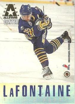 1993-94 Leaf - Gold Leaf All-Stars #1 Pat LaFontaine / Mario Lemieux Front