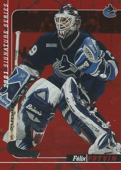 2000-01 Be a Player Signature Series - Ruby #90 Felix Potvin Front