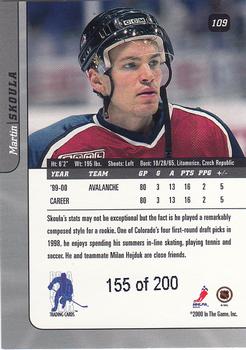 2000-01 Be a Player Signature Series - Ruby #109 Martin Skoula Back