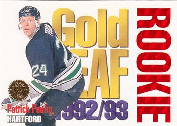 1993-94 Leaf - Gold Leaf Rookie #10 Patrick Poulin Front