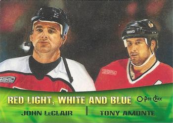 2000-01 O-Pee-Chee - Combos Jumbos #TC3 John LeClair / Tony Amonte Front