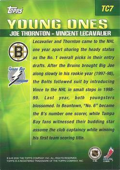 2000-01 O-Pee-Chee - Combos Jumbos #TC7 Joe Thornton / Vincent Lecavalier Back