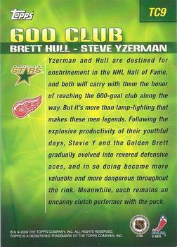 2000-01 O-Pee-Chee - Combos Jumbos #TC9 Brett Hull / Steve Yzerman  Back