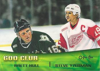 2000-01 O-Pee-Chee - Combos Jumbos #TC9 Brett Hull / Steve Yzerman  Front