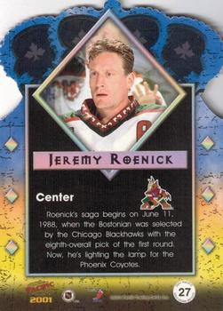 2000-01 Pacific - Gold Crown Die Cuts #27 Jeremy Roenick Back