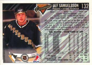 1993-94 O-Pee-Chee Premier #132 Ulf Samuelsson Back