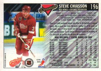 1993-94 O-Pee-Chee Premier #196 Steve Chiasson Back