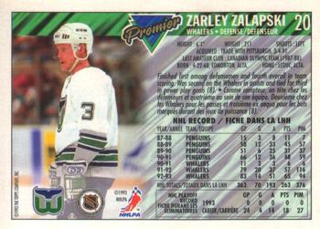 1993-94 O-Pee-Chee Premier #20 Zarley Zalapski Back