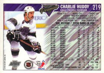 1993-94 O-Pee-Chee Premier #219 Charlie Huddy Back