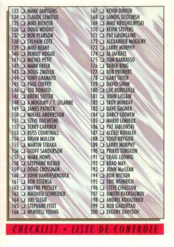 1993-94 O-Pee-Chee Premier #264 Checklist: 133-264 Front