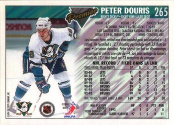 1993-94 O-Pee-Chee Premier #265 Peter Douris Back