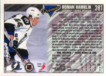 1993-94 O-Pee-Chee Premier #281 Roman Hamrlik Back