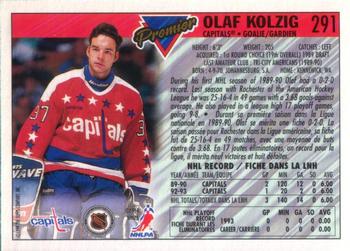 1993-94 O-Pee-Chee Premier #291 Olaf Kolzig Back