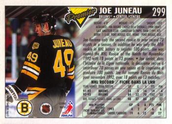 1993-94 O-Pee-Chee Premier #299 Joe Juneau Back