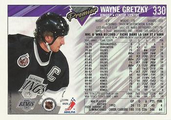 1993-94 O-Pee-Chee Premier #330 Wayne Gretzky Back