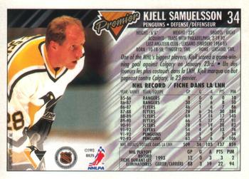 1993-94 O-Pee-Chee Premier #34 Kjell Samuelsson Back