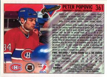 1993-94 O-Pee-Chee Premier #361 Peter Popovic Back