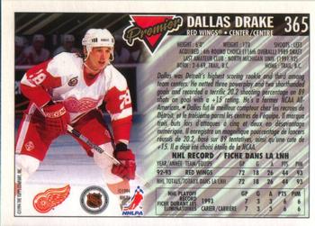 1993-94 O-Pee-Chee Premier #365 Dallas Drake Back