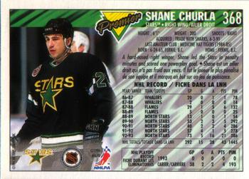 1993-94 O-Pee-Chee Premier #368 Shane Churla Back