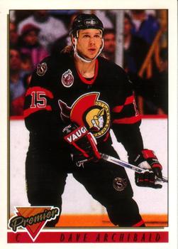 1993-94 O-Pee-Chee Premier #458 Dave Archibald Front