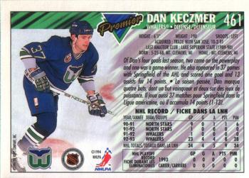 1993-94 O-Pee-Chee Premier #461 Dan Keczmer Back