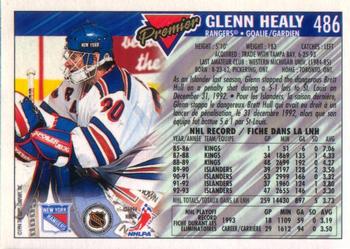 1993-94 O-Pee-Chee Premier #486 Glenn Healy Back