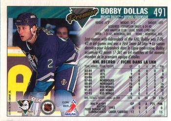 1993-94 O-Pee-Chee Premier #491 Bobby Dollas Back