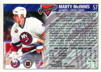 1993-94 O-Pee-Chee Premier #57 Marty McInnis Back