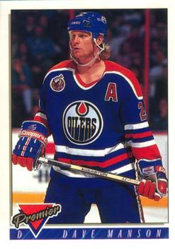 1993-94 O-Pee-Chee Premier #71 Dave Manson Front