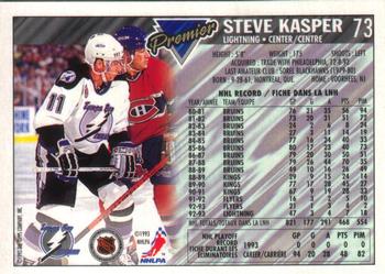 1993-94 O-Pee-Chee Premier #73 Steve Kasper Back