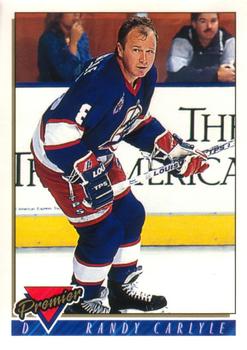 1993-94 O-Pee-Chee Premier #86 Randy Carlyle Front