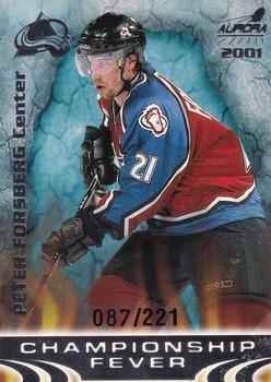 2000-01 Pacific Aurora - Championship Fever Silver #5 Peter Forsberg Front