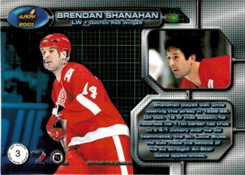 2000-01 Pacific Aurora - Game-Worn Jerseys #3 Brendan Shanahan Back