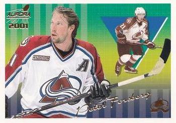 2000-01 Pacific Aurora - Pinstripes #38 Peter Forsberg Front