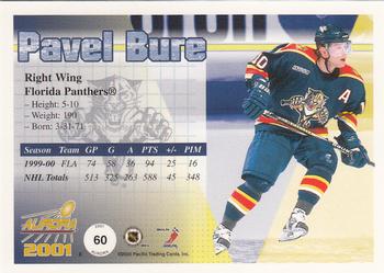 2000-01 Pacific Aurora - Pinstripes #60 Pavel Bure Back