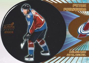 2000-01 Pacific Aurora - Styrotechs #3A Peter Forsberg Front