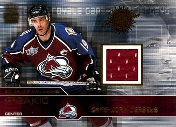 2000-01 Pacific Crown Royale - Game-Worn Jerseys Redemptions #3 Joe Sakic Front