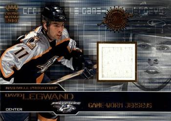 2000-01 Pacific Crown Royale - Game-Worn Jerseys Redemptions #4 David Legwand Front