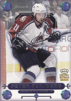 2000-01 Pacific Crown Royale - Jewels of the Crown #8 Peter Forsberg Front