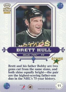 2000-01 Pacific Crown Royale - Jewels of the Crown #11 Brett Hull Back