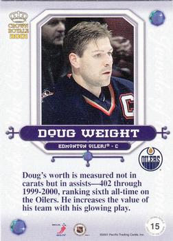 2000-01 Pacific Crown Royale - Jewels of the Crown #15 Doug Weight Back