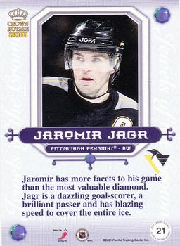 2000-01 Pacific Crown Royale - Jewels of the Crown #21 Jaromir Jagr Back