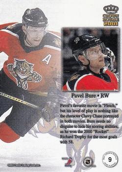 2000-01 Pacific Crown Royale - Now Playing #9 Pavel Bure Back
