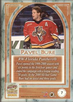 2000-01 Pacific Paramount - Hall of Fame Bound #7 Pavel Bure Back